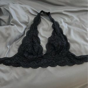 Black lace bralette